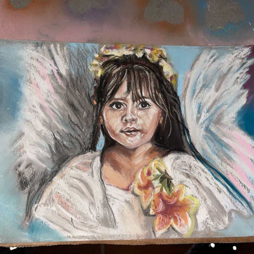 Pastel life size portrait, Any pictures desired are welcome . 75$ comment below